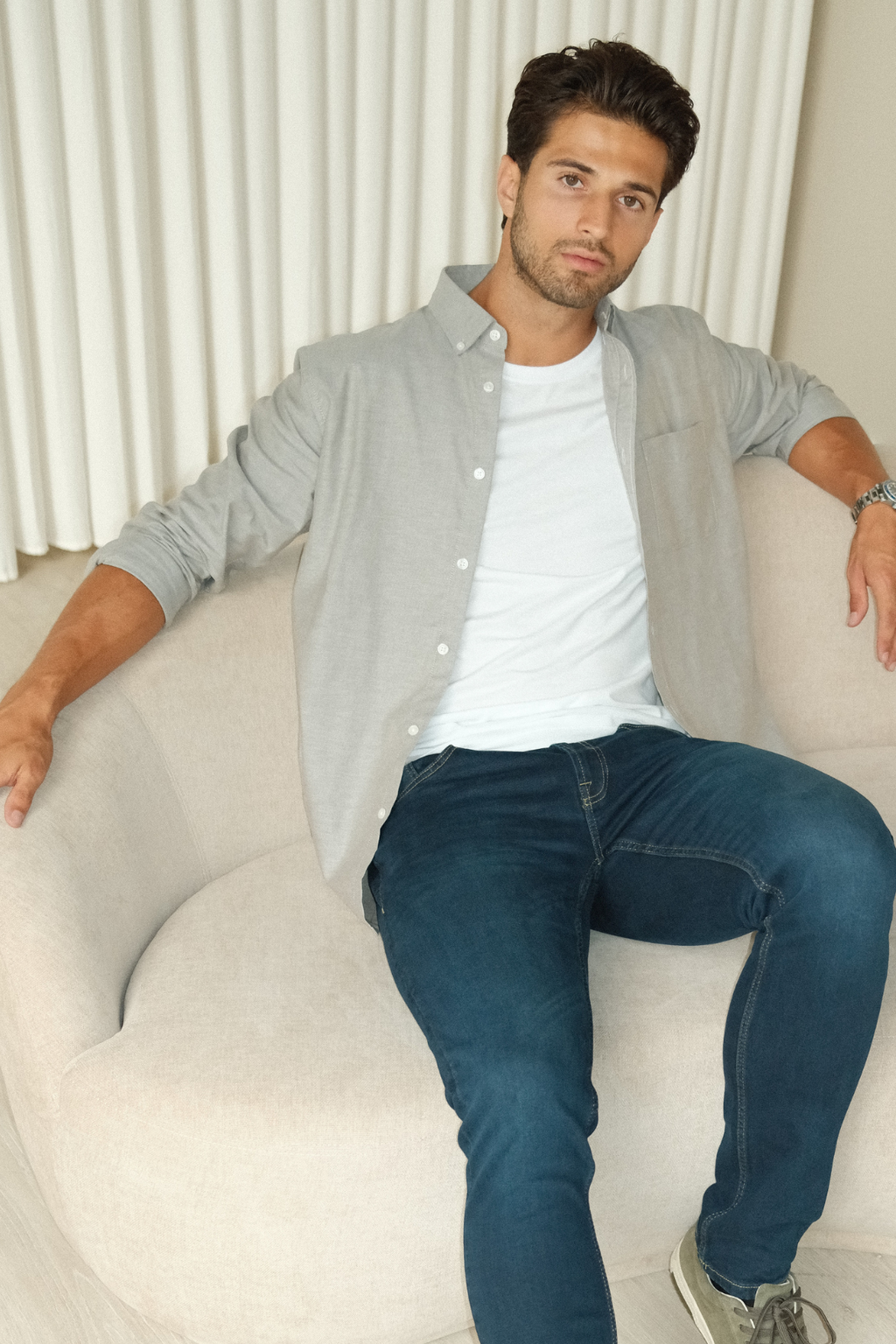 The Original Performance Oxford Shirt ™ ️ - Grey Melange