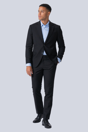 Premium Abito a petto singolo (Nero)