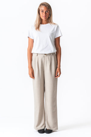 Emma Pants Loose - Beige
