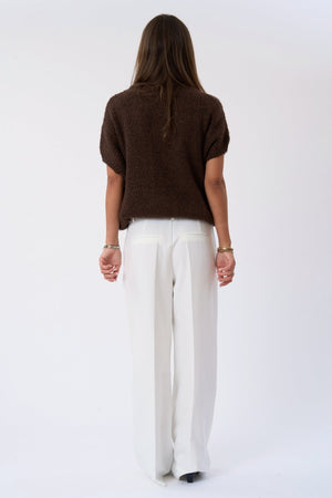Maglia a maniche corte Chloe - Cioccolato