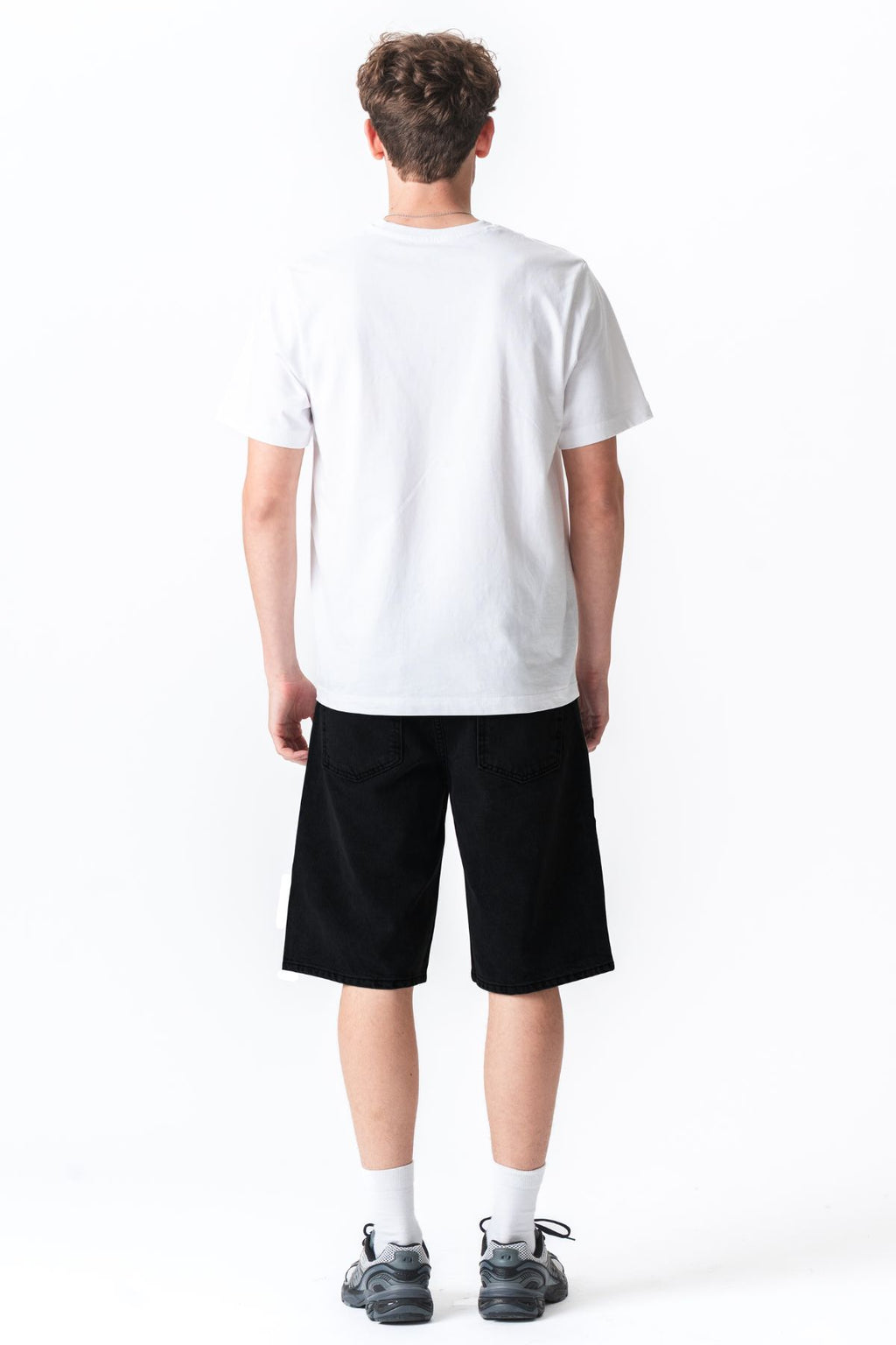 Denim Shorts Sciolto - Solido Nero