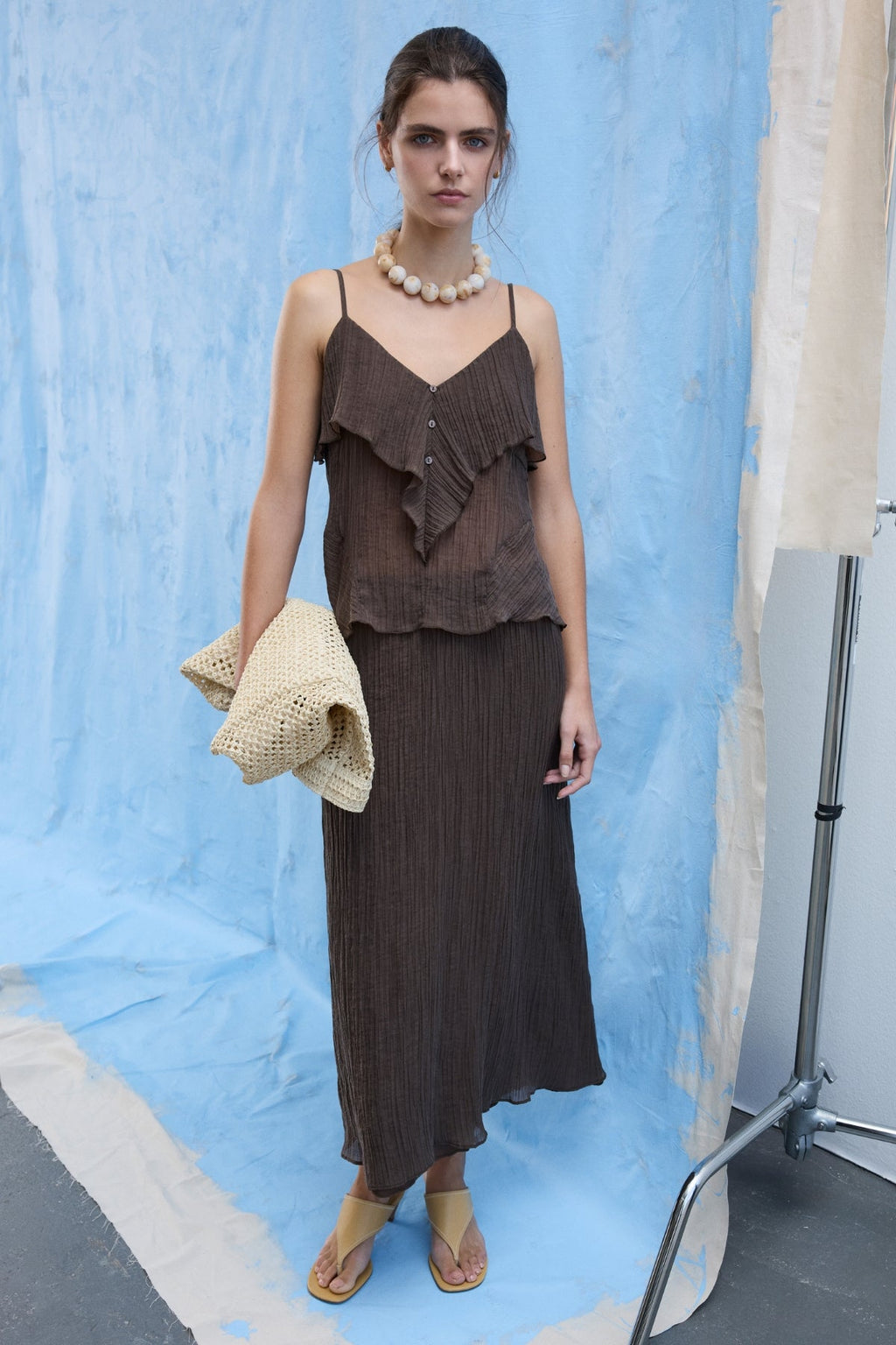 Gonna midi Danira - Ardesia Nero