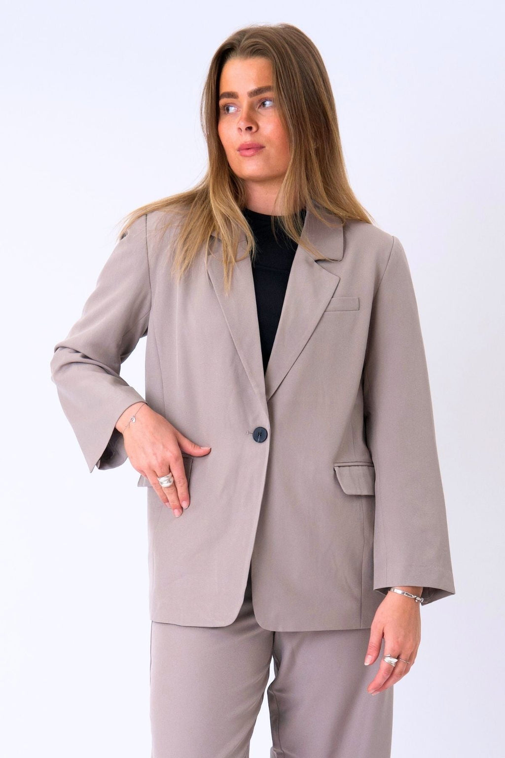Blazer di grandi dimensioni - grigio