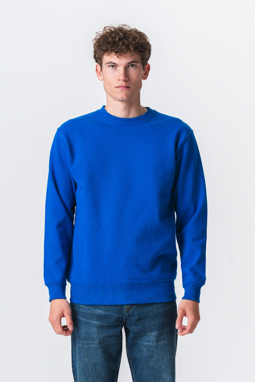 Crewneck di base - Blu svedese