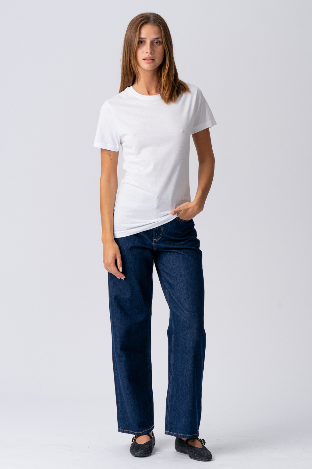 Basic Maglietta leggera - bianco