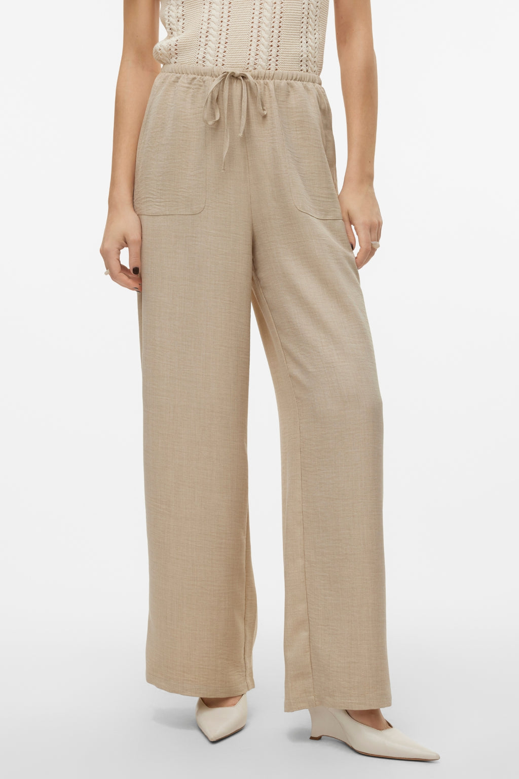 Melaney Loose Pant - Overcast Melange