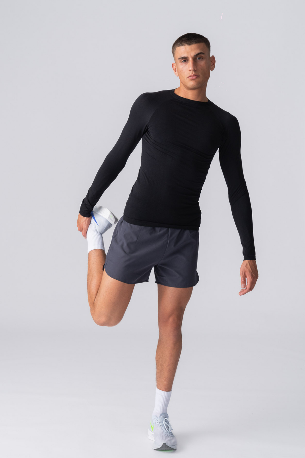 T -shirt a manica lunga prima - nero