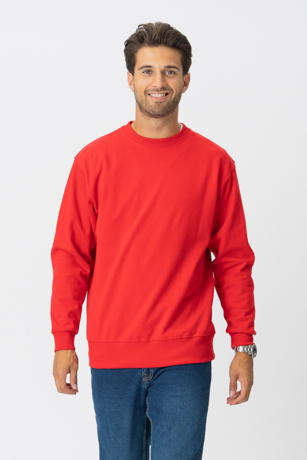 Crewneck di base - Red della Danimarca