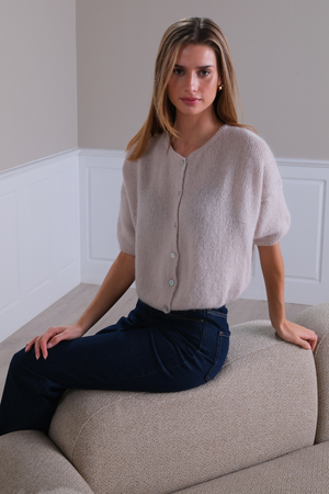 Maglia a maniche corte Mary - Beige