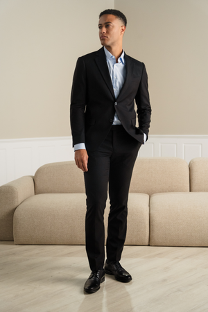 Premium Blazer a petto singolo - Nero