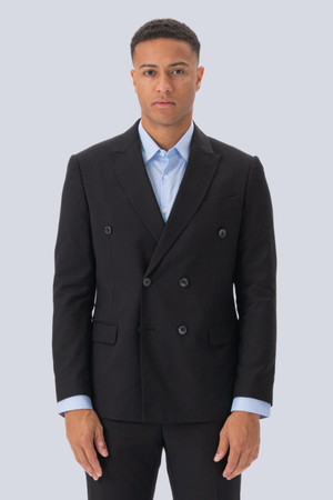 Premium Blazer a doppio petto - Nero