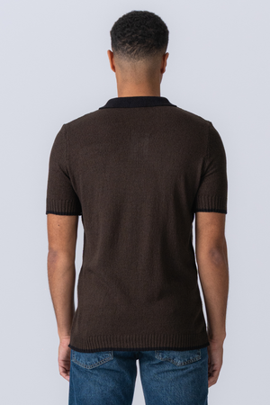 Polo a maglia - Brown