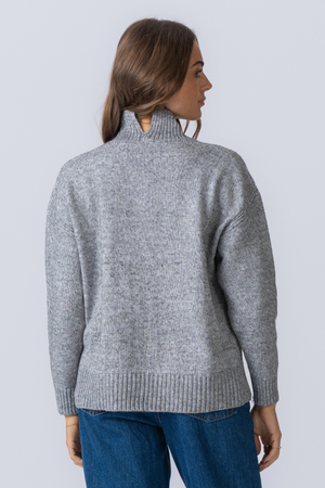 Emma Knit - Light Grey Melange