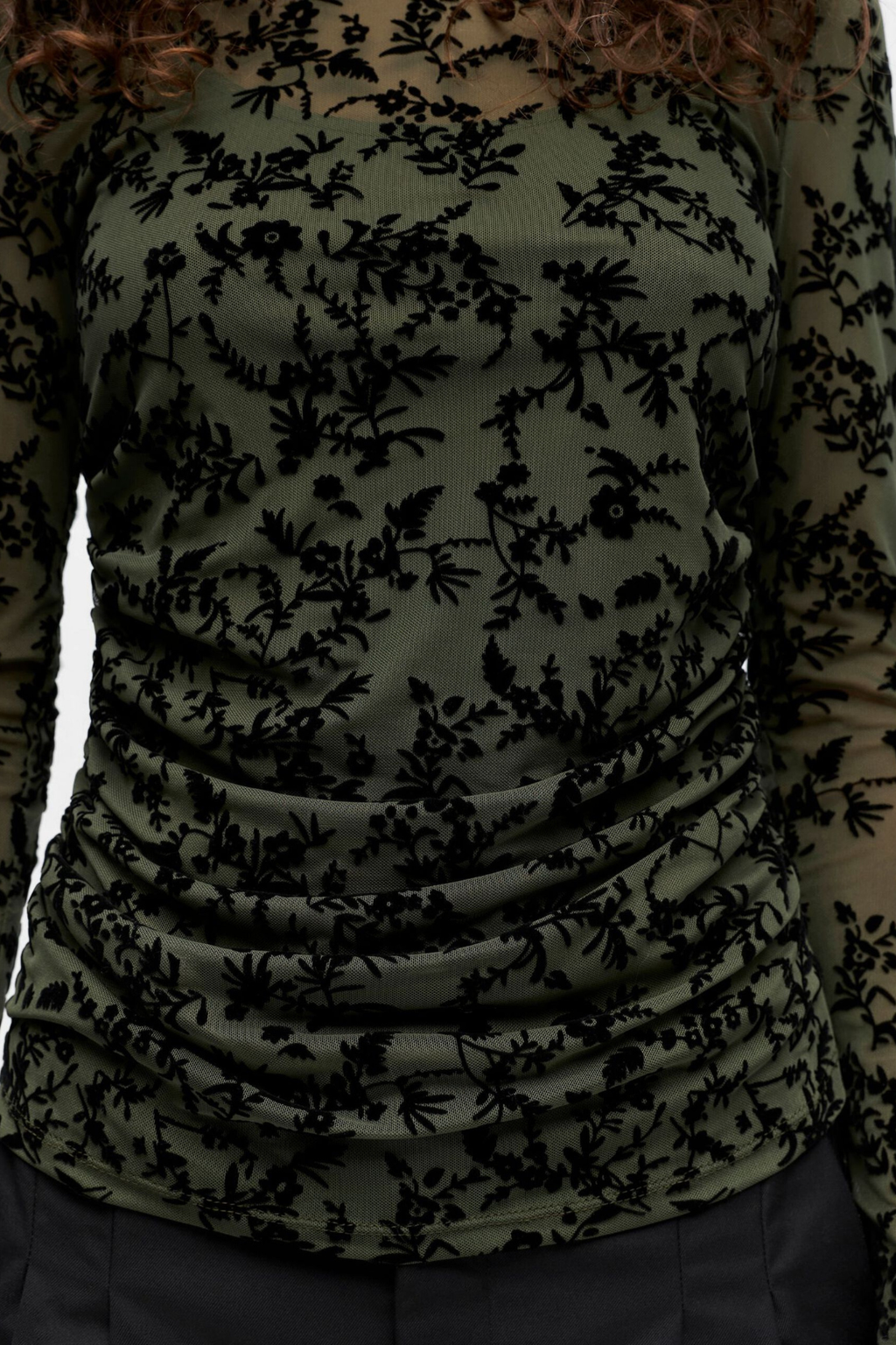 ADINE TOP - Kambaba Nero