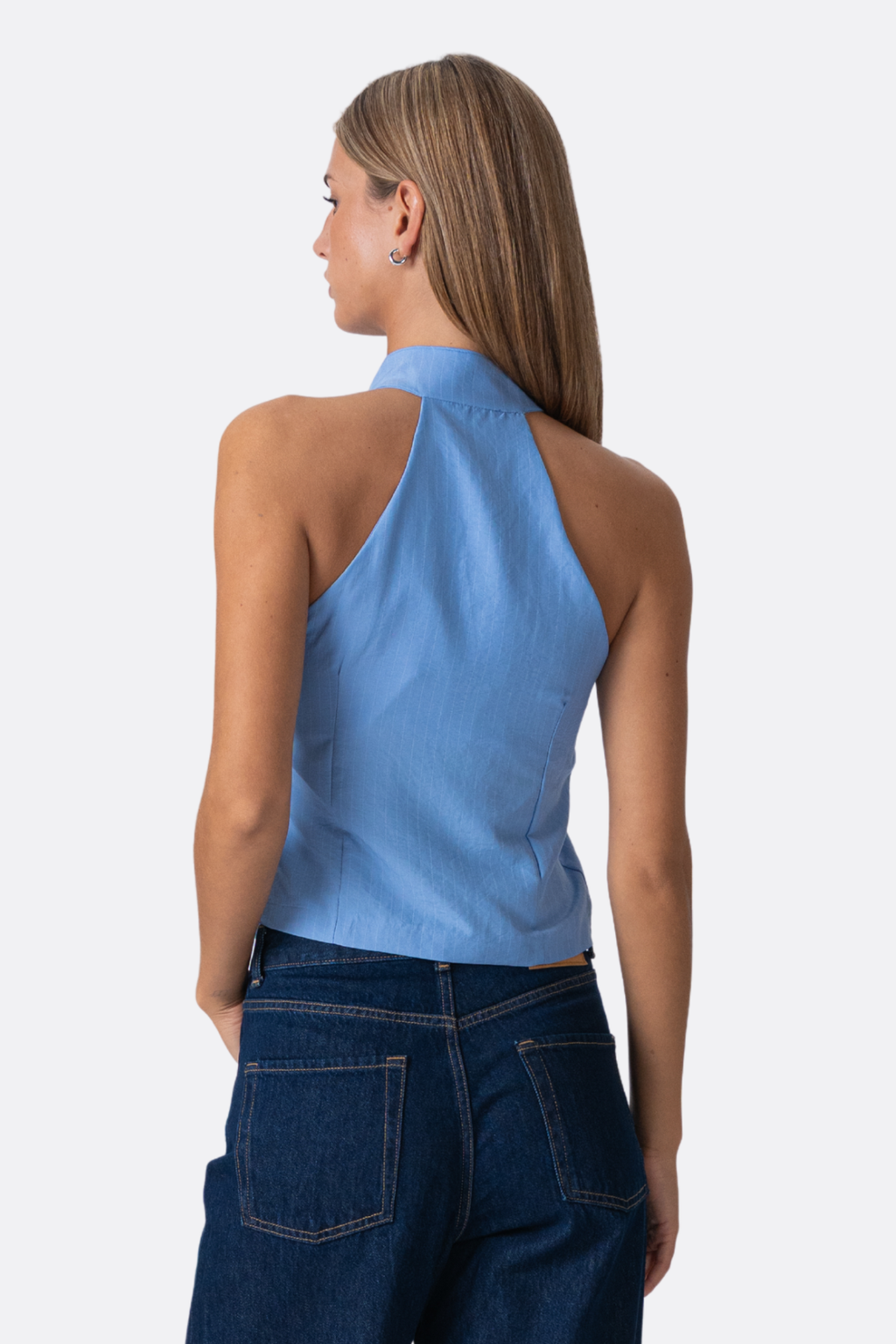 Top a strisce Silva - Blu