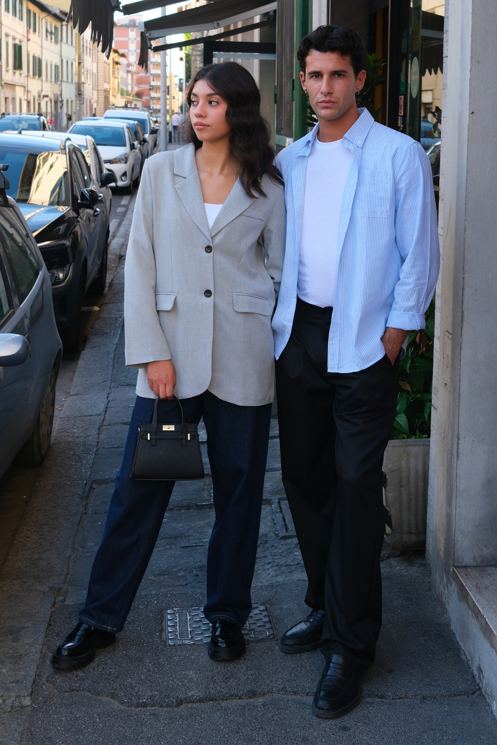 Claire Oversized Blazer - grigio chiaro