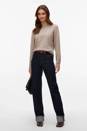 Camicetta Doffy con scollo a O - Moon Rock Melange