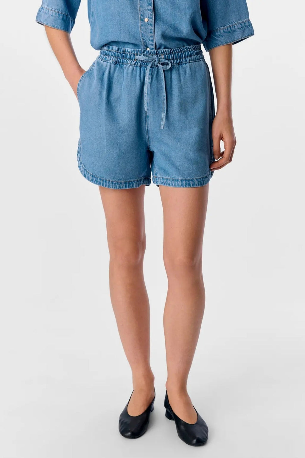 Telaio Shorts - denim azzurro