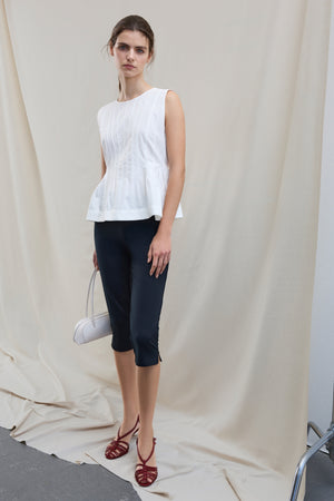 Jimba O-Neck Top - Snow White