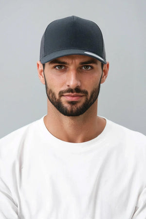 Cappellino retro Trucker - Nero