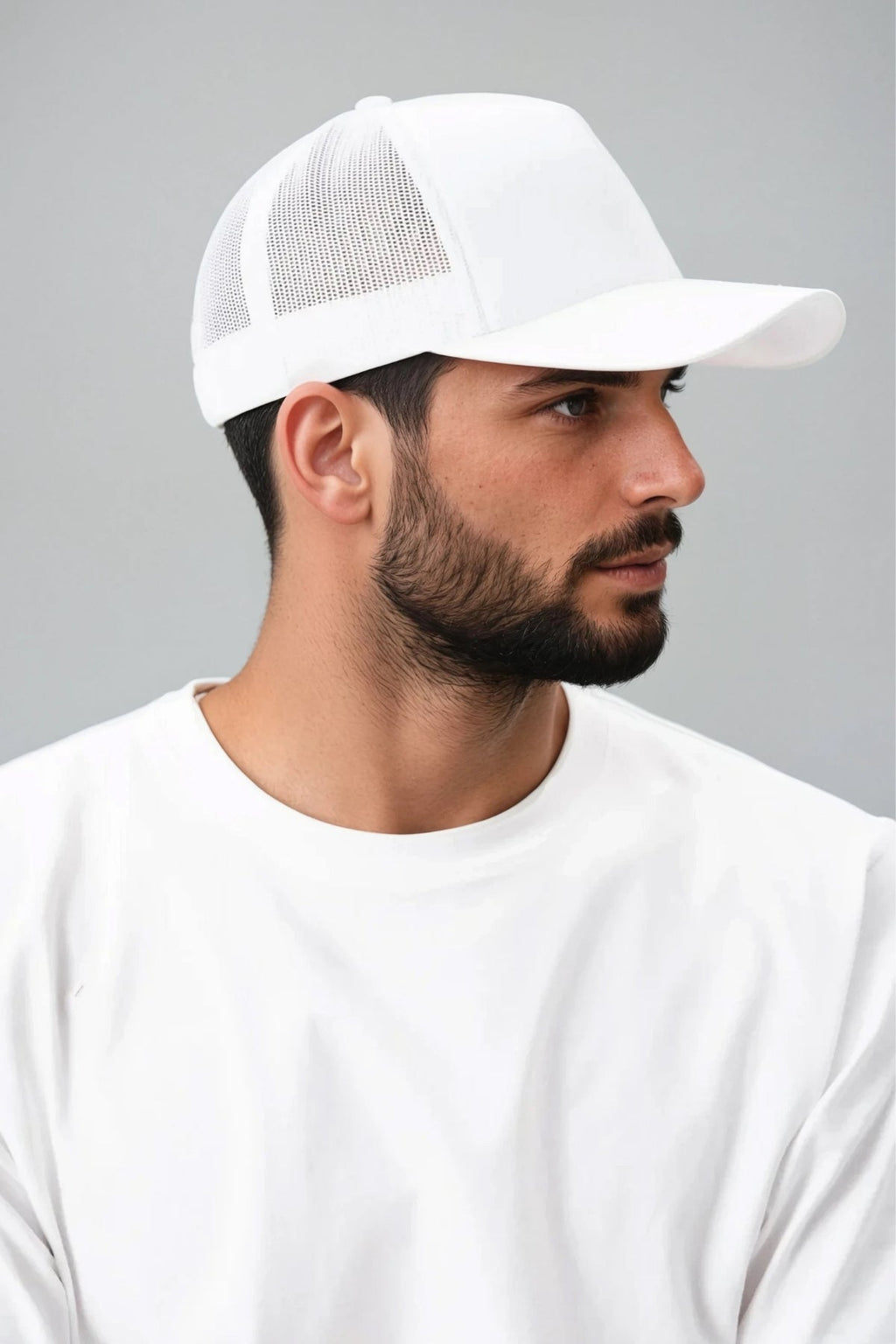 Cappellino retro Trucker - Bianco