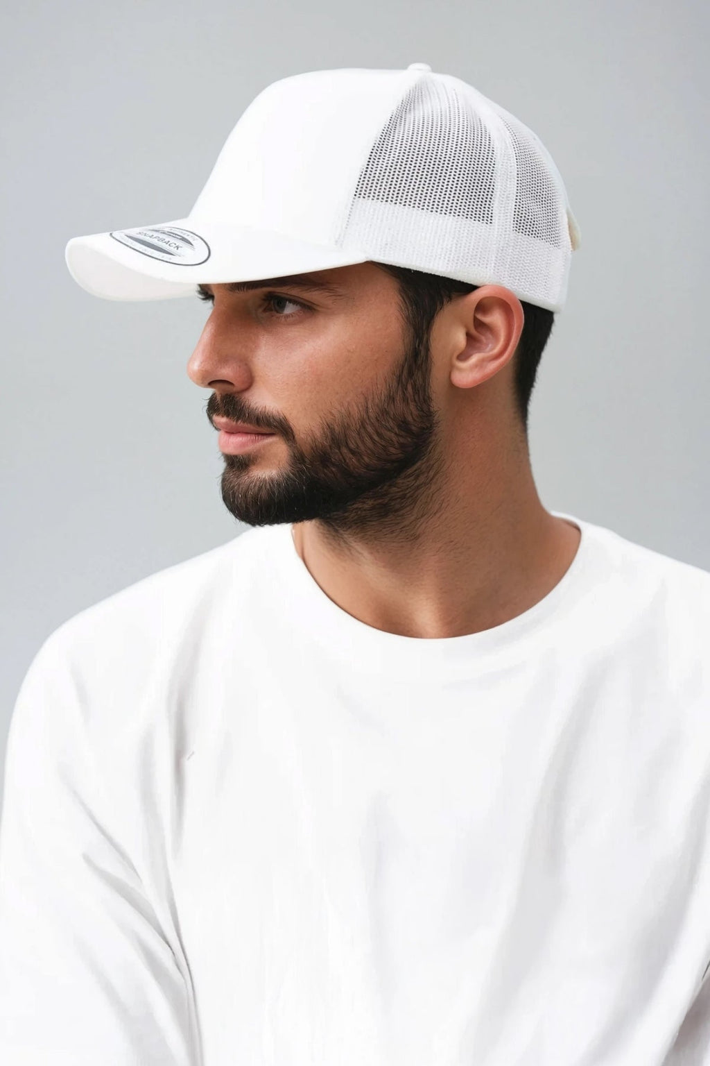 Cappellino retro Trucker - Bianco