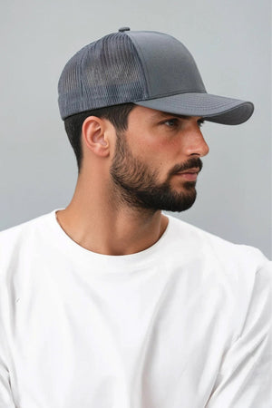 Cappellino retro Trucker - Carboncino