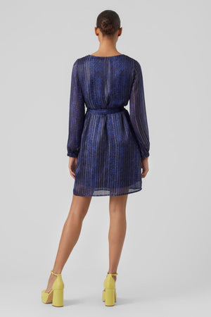 Nala V -Neck Kjole - Blue Sodalite