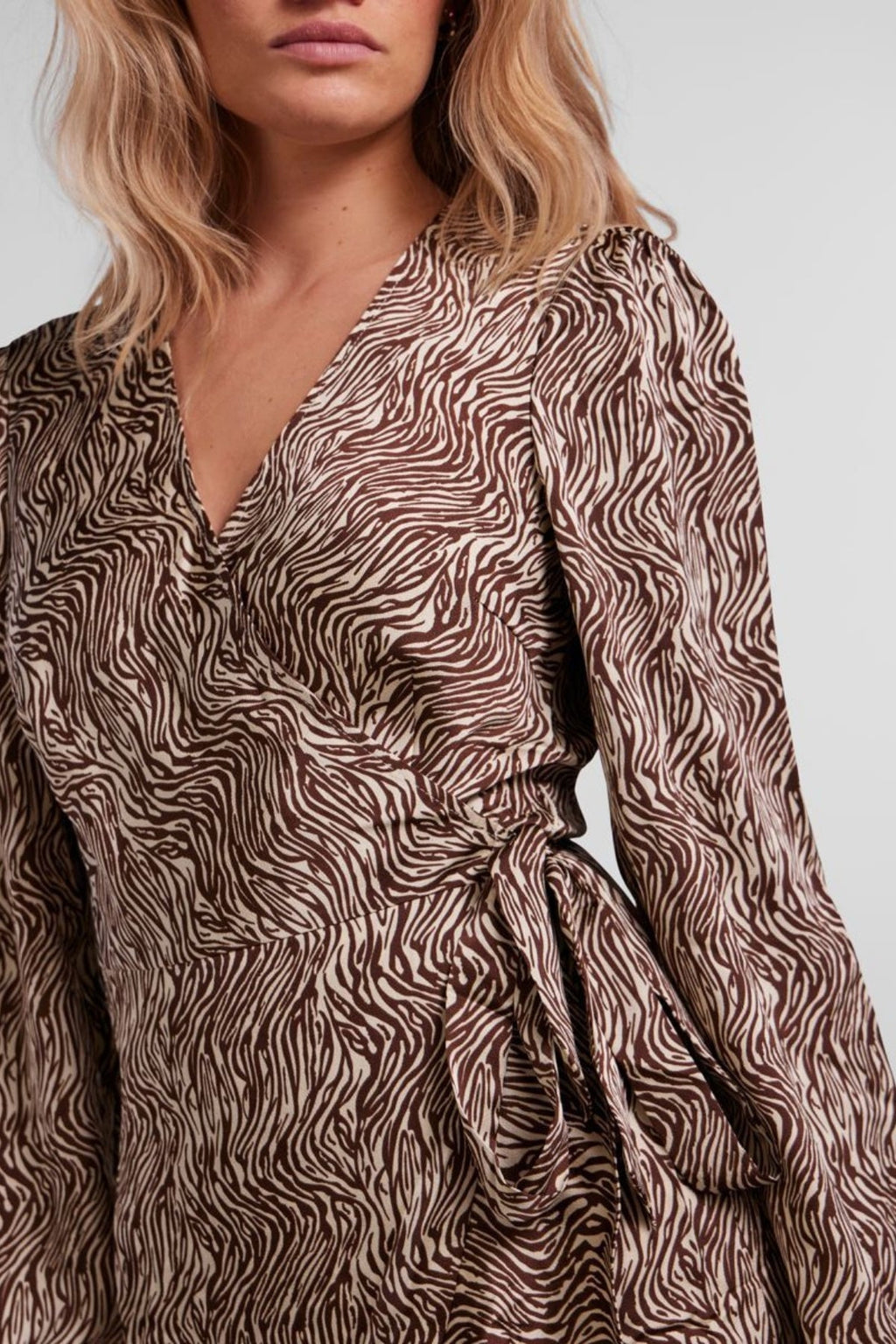 Juliet Wrap Kjole - Coffee di cicoria