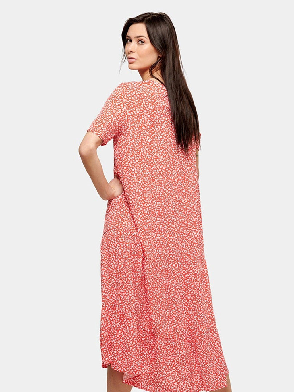 Anna midi dress - Red