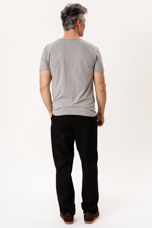 Deep Round Neck - Light gray
