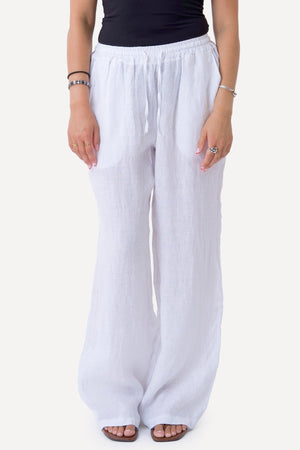 Astrid Lino Pants - Bianco