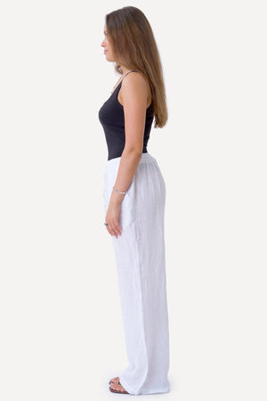 Astrid Lino Pants - Bianco