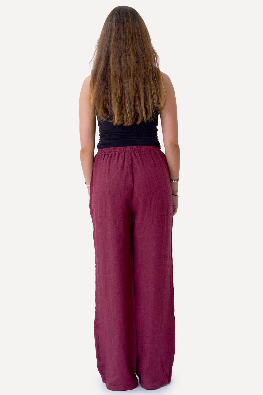 Astrid Lino Pants - Rosso