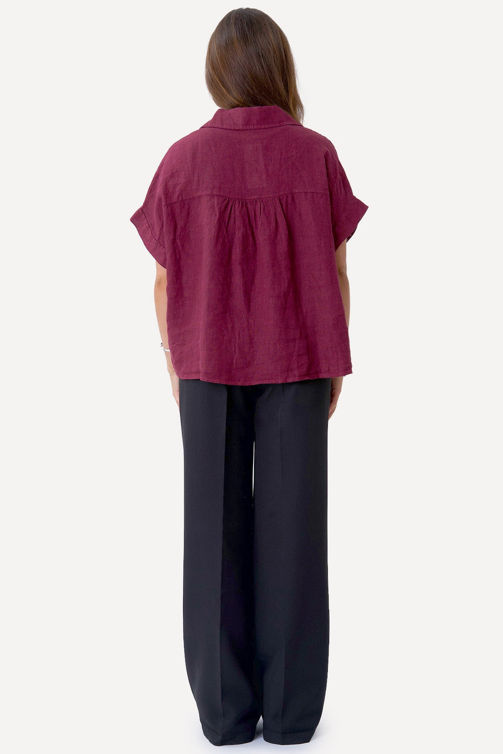 Camicia in lino Astrid - Rossa
