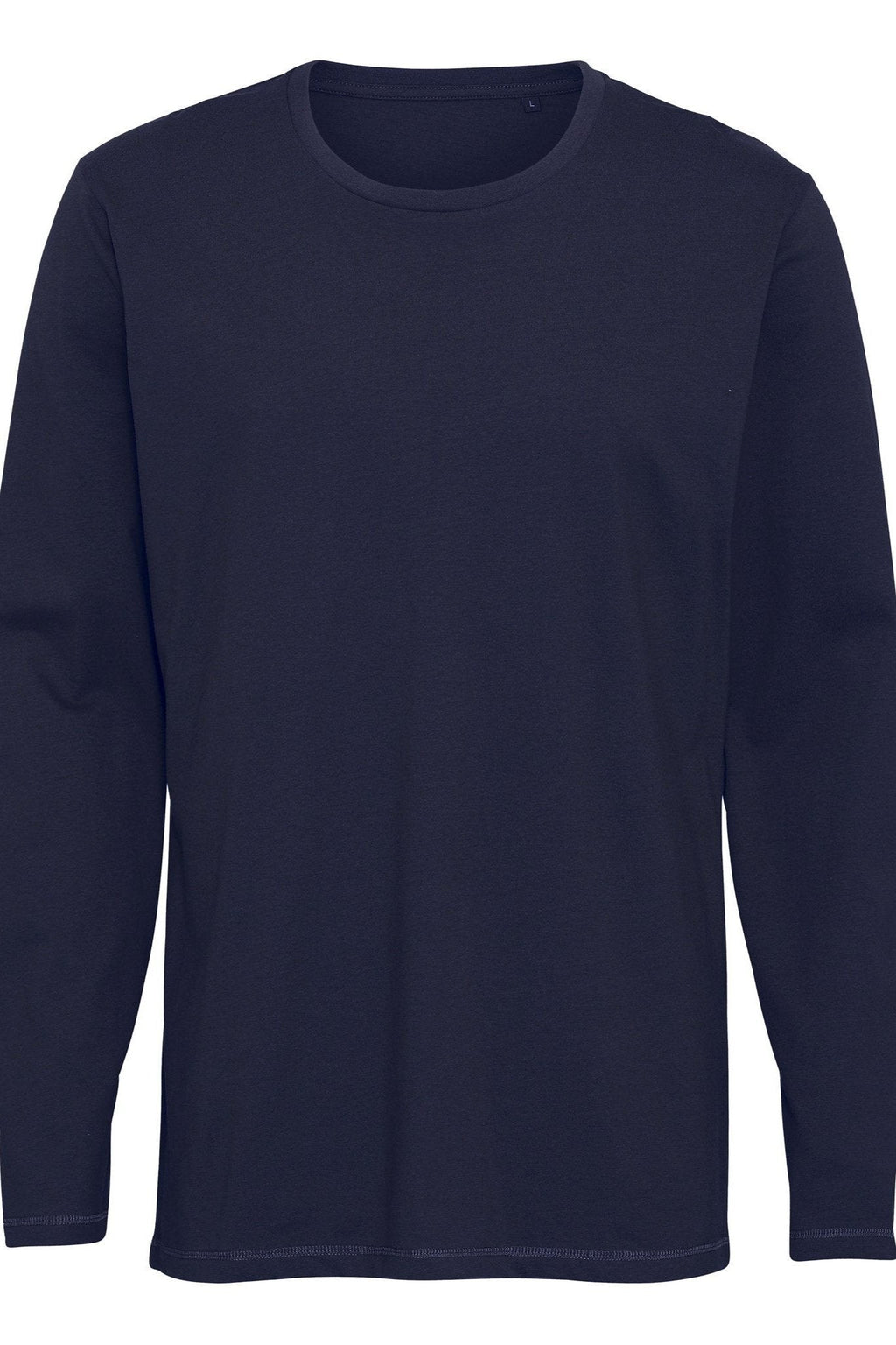T-shirt di base a maniche lunghe-Navy