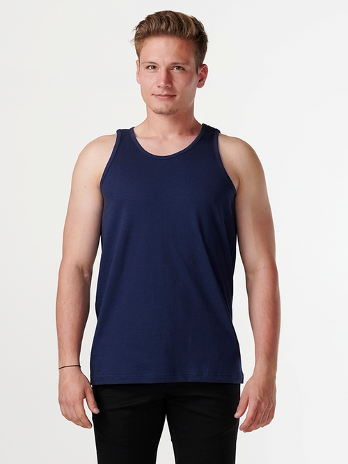 Basic Tanktop - Navy - TeeShoppen - Blå