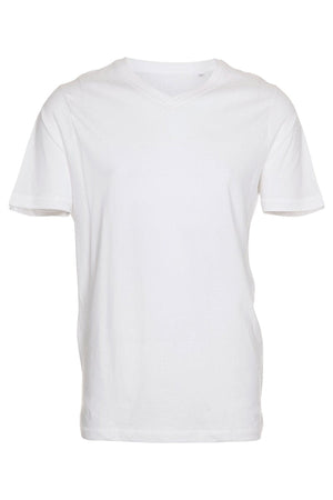 Basic T-shirt scollo a V - Bianca