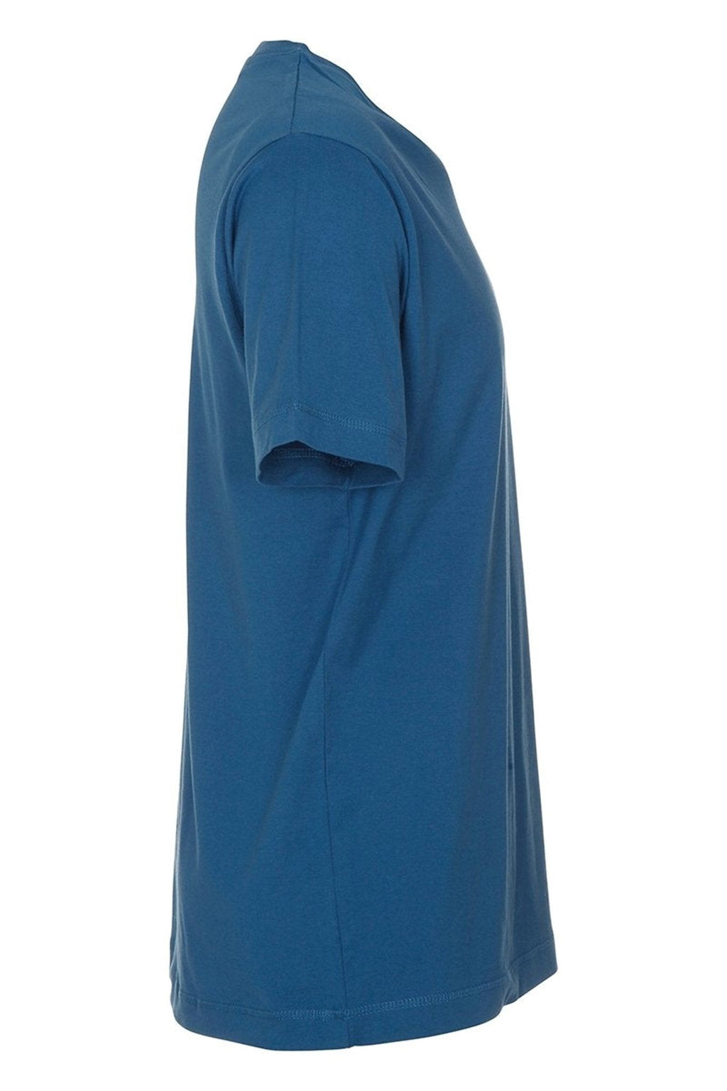 Basic T-shirt scollo a V - Blu Petrolio