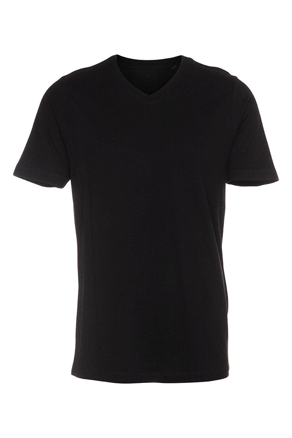 Basic T-shirt scollo a V - Nero
