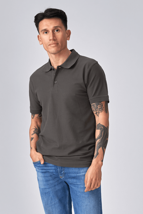 Basic Polo - Grigio scuro