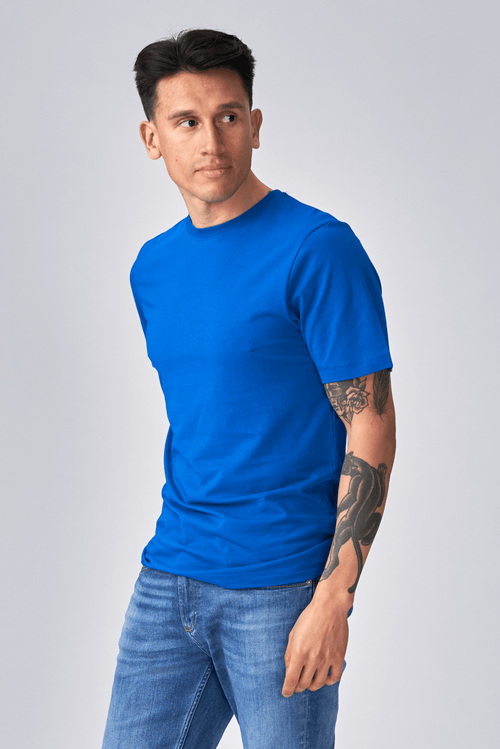 T -shirt di base organica - Blu