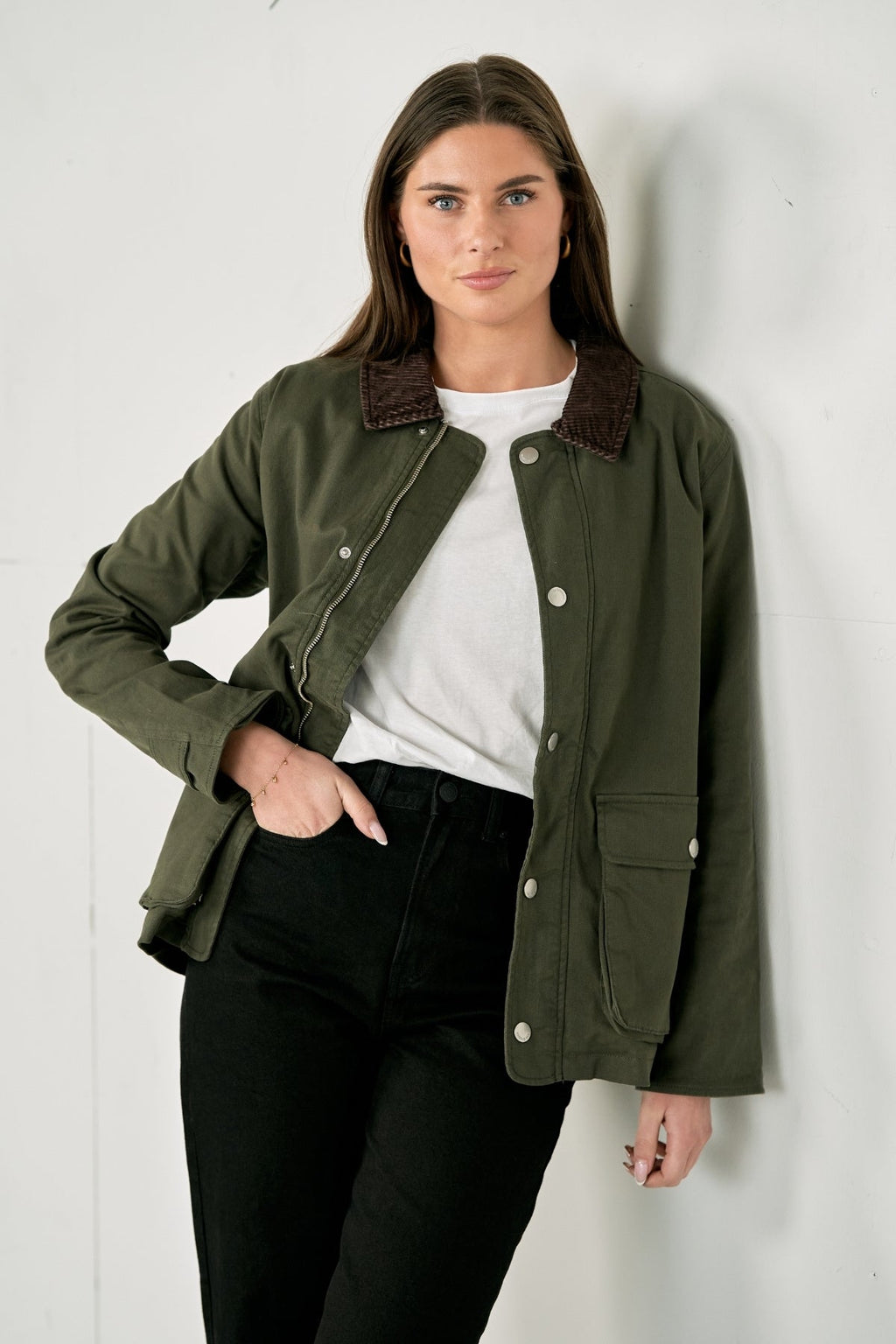 Twill Jacket - Dark Olive