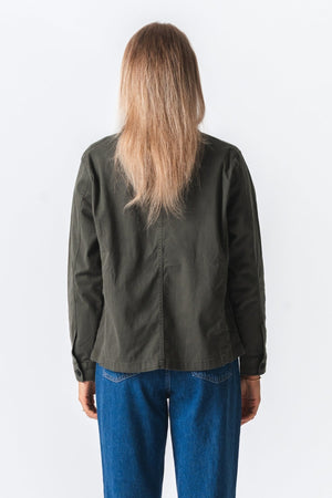 Twill Overshirt - Dark Olive