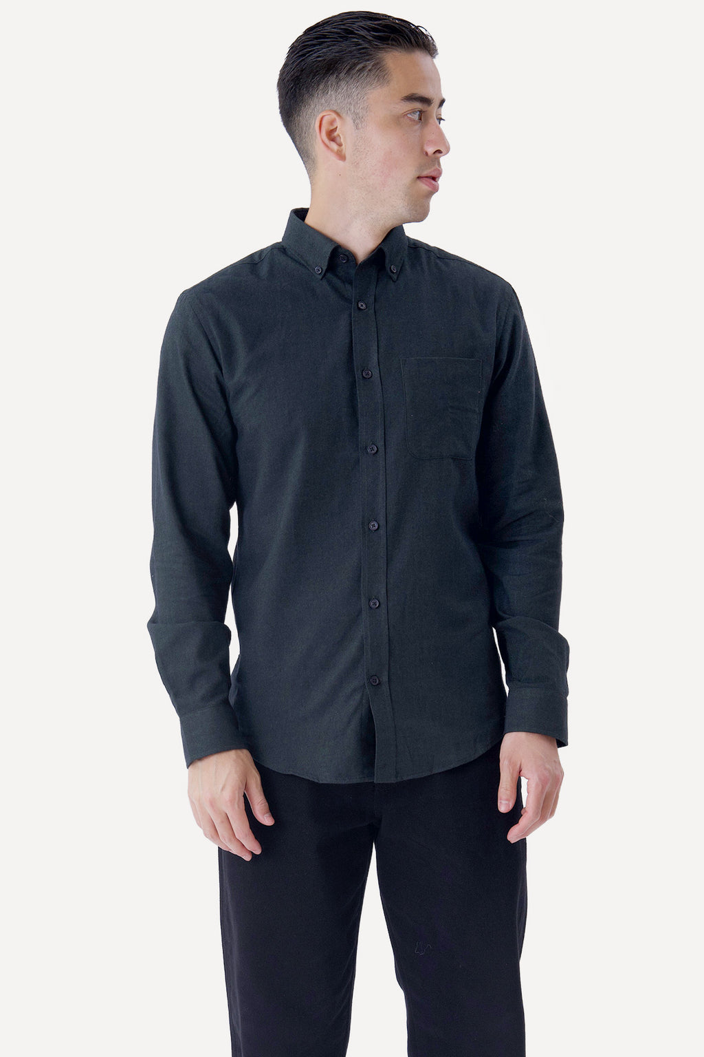 Camicia in flanella - Verde scuro