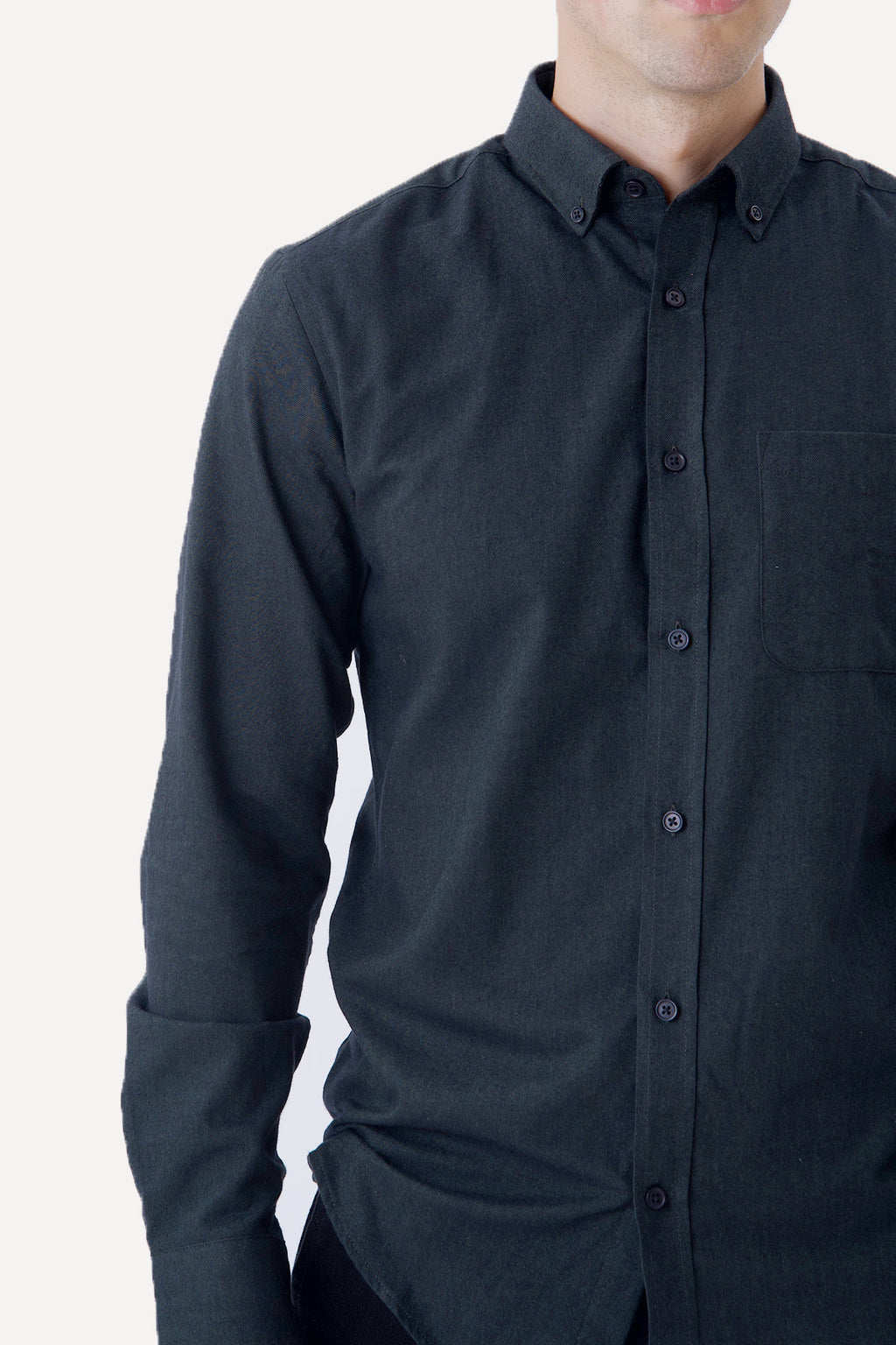 Camicia in flanella - Verde scuro