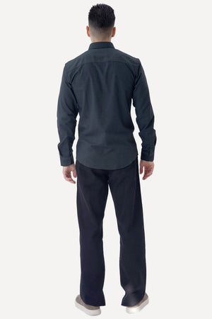 Camicia in flanella - Verde scuro