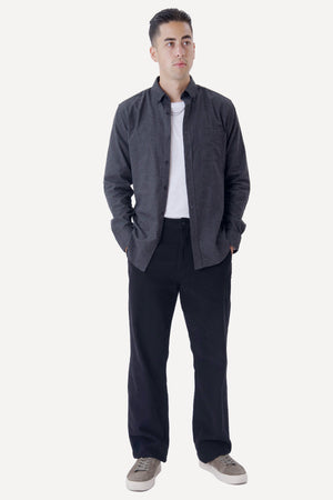 Camicia in flanella - Grigio scuro