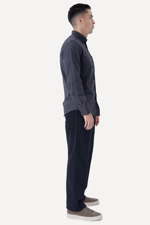 Camicia in flanella - Grigio scuro