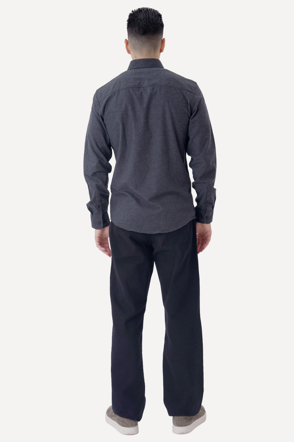 Camicia in flanella - Grigio scuro